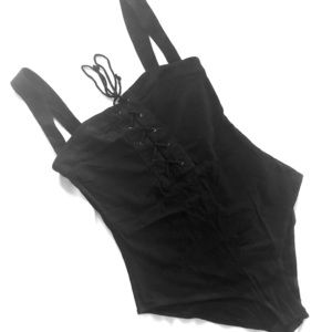 FREE PEOPLE lace up bodysuit